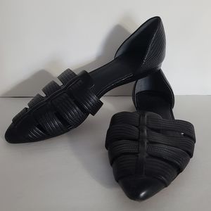 Vince Vero Cuoio Black Leather Flats
